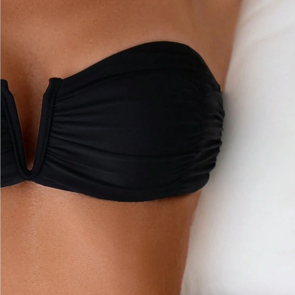 NEW Black Women's Strapless Bikini Swimsuit - Picture 5 of 7